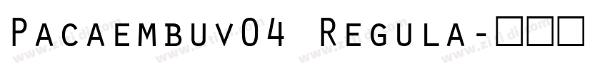 Pacaembuv04 Regula字体转换